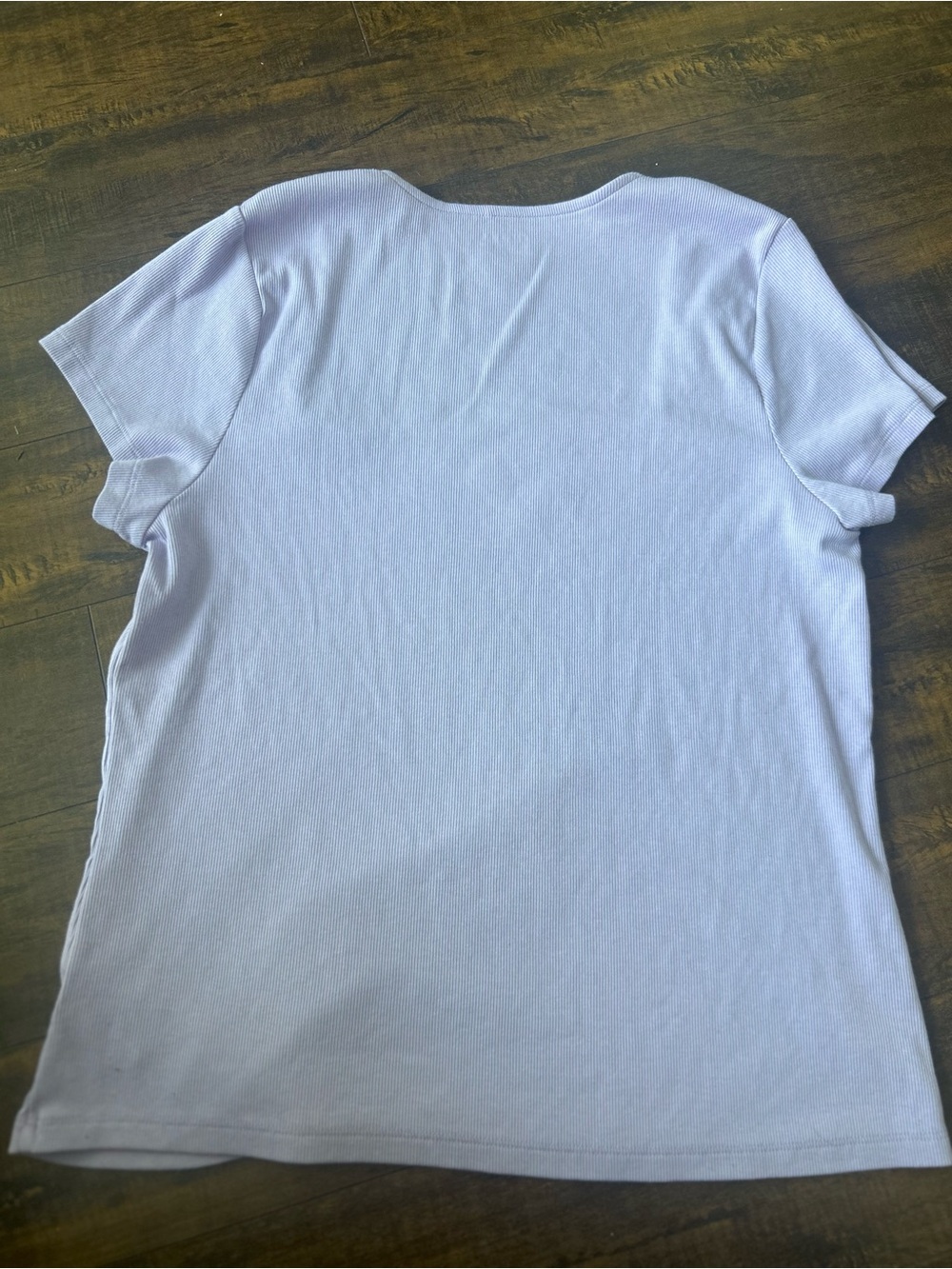 Old Navy Light Lavender Square Neck Short Sleeve Tee - Picture 2 of 6